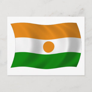 Carte postale du drapeau du Niger