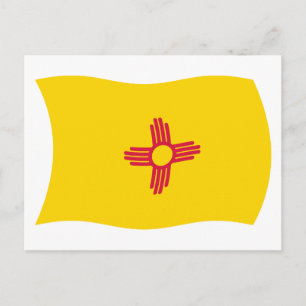 Carte postale du drapeau du Nouveau-Mexique