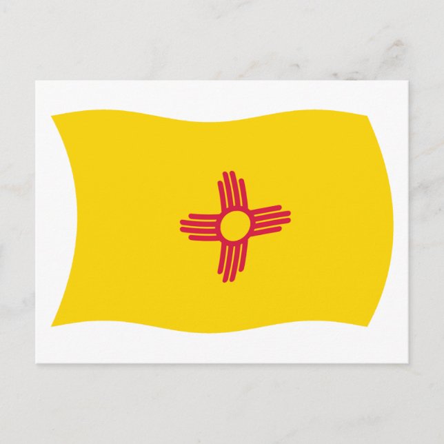 Carte postale du drapeau du Nouveau-Mexique (Devant)