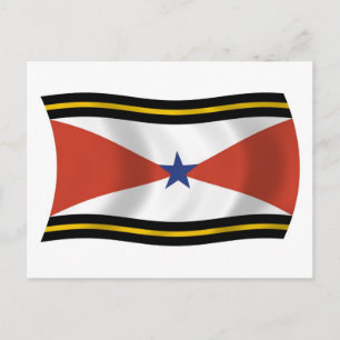 Carte postale du drapeau du peuple Akha