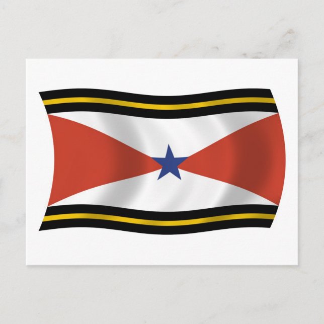 Carte postale du drapeau du peuple Akha (Devant)