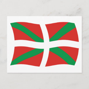 Carte postale du drapeau du peuple basque