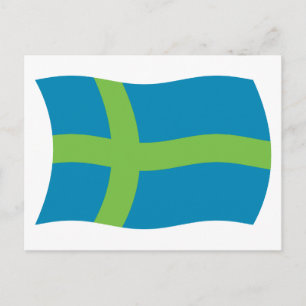 Carte postale du drapeau du peuple vote
