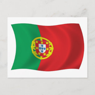 Carte postale du drapeau du Portugal