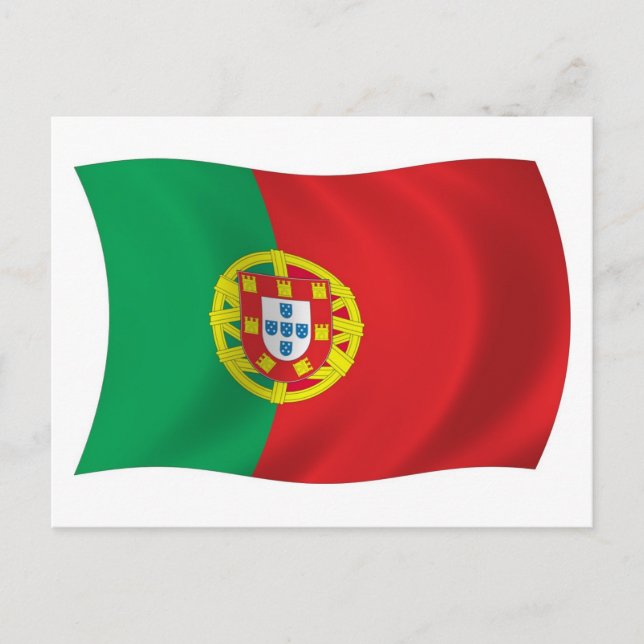 Carte postale du drapeau du Portugal (Devant)