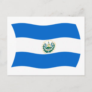 Carte postale du drapeau du Salvador
