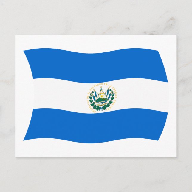 Carte postale du drapeau du Salvador (Devant)