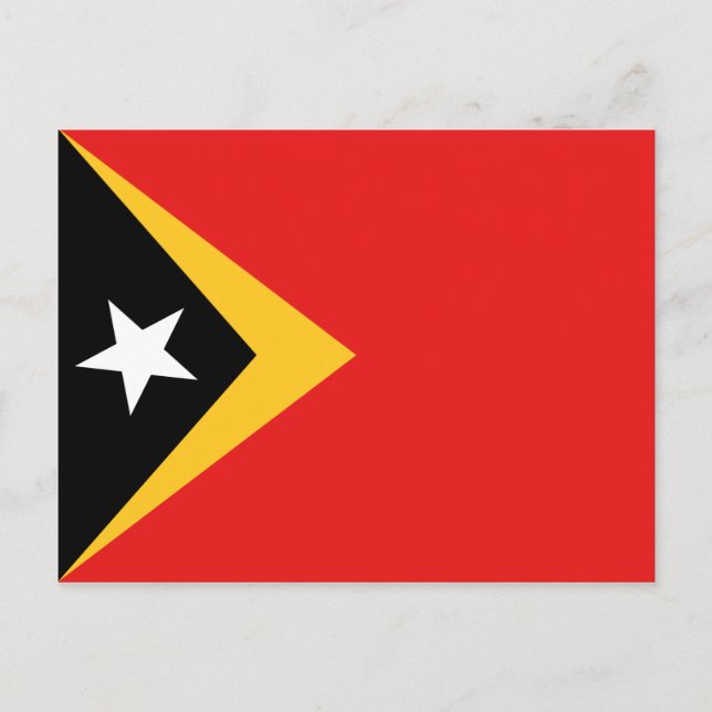 Carte postale du drapeau du Timor oriental (Devant)