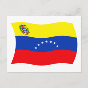 Carte postale du drapeau du Venezuela