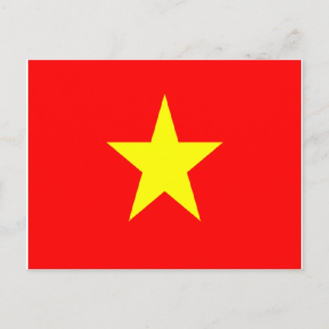 Carte postale du drapeau du Vietnam (Devant)