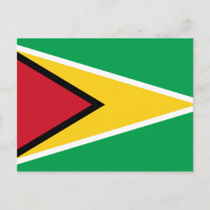 Carte postale du drapeau guyanais