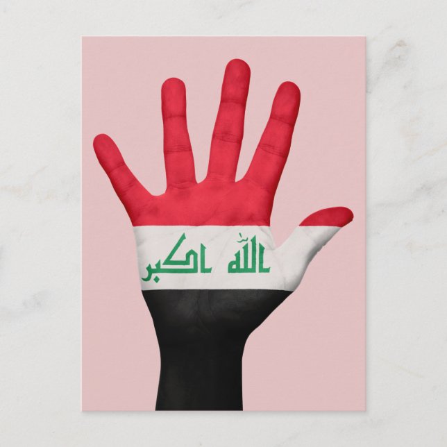 Carte postale du drapeau irakien (Devant)