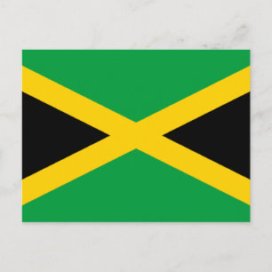 Carte postale du drapeau jamaïcain