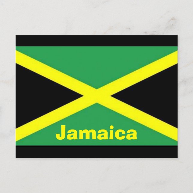 Carte postale du drapeau jamaïcain (Devant)