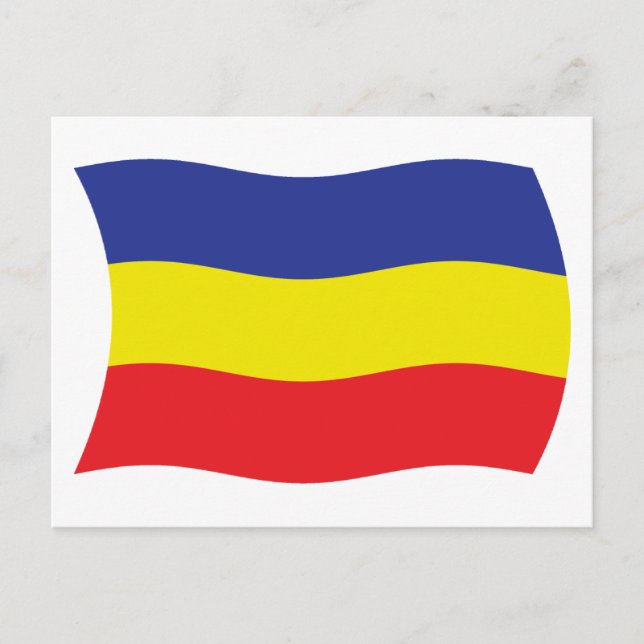 Carte postale du drapeau Khmer Kampuchea Krom (Devant)