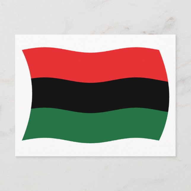 Carte postale du drapeau panafricain (UNIA) (Devant)