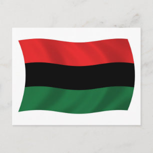 Carte postale du drapeau panafricain (UNIA)