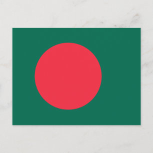 Carte postale du drapeau patriotique bangladais