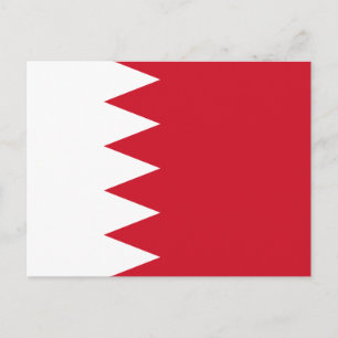 Carte postale du drapeau patriotique de Bahreïn