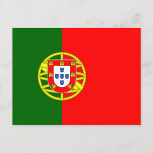 Carte postale du drapeau portugais