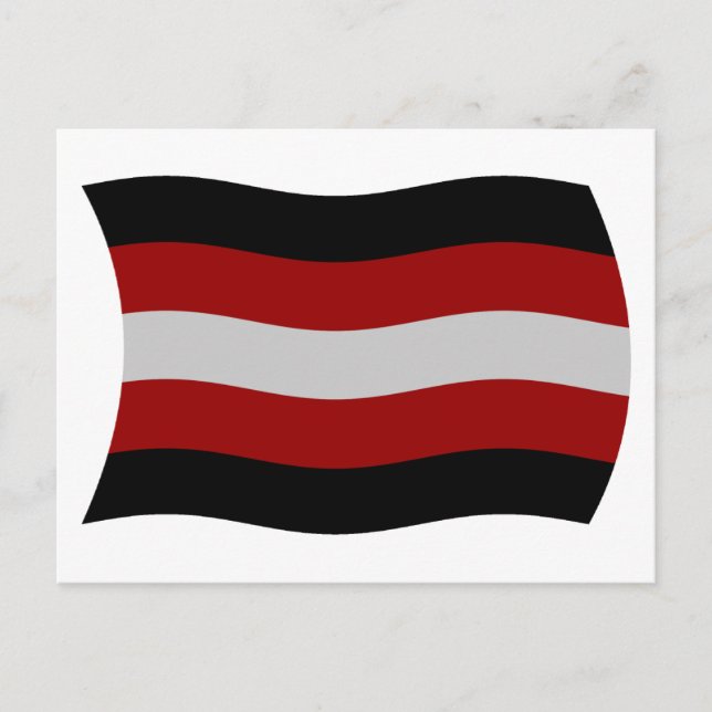 Carte postale du drapeau sataniste (Devant)