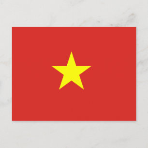 Carte postale du drapeau vietnamien