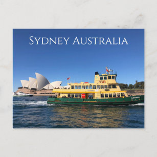 carte postale du ferry de l'opéra de sydney