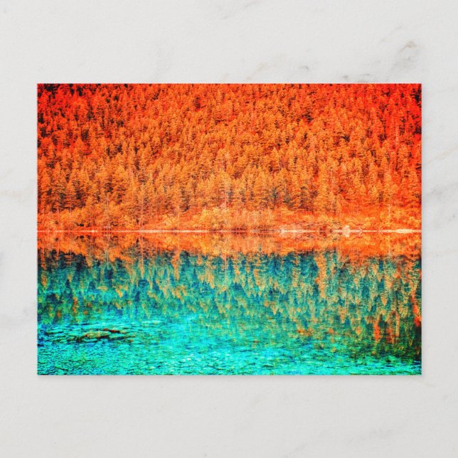 Carte postale du feuillage d'automne (Devant)