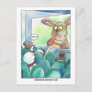 Carte postale du film d'horreur Snowman