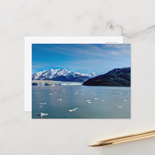Carte postale du glacier Hubbard, Alaska (Devant/Arrière en situation)