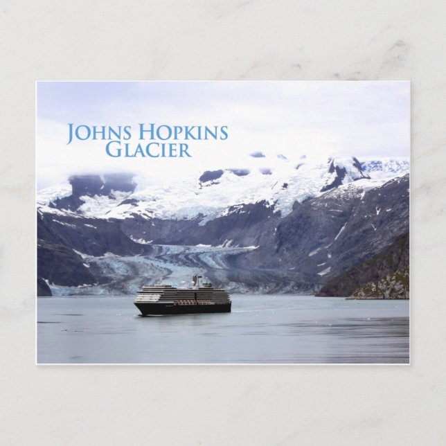 Carte postale du glacier Johns Hopkins (Devant)