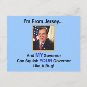 Carte postale du gouvernement Chris Christie