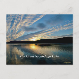 Carte postale du Grand lac Sacandaga