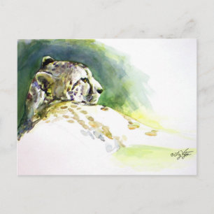Carte postale du guépard majestueux