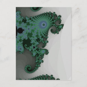 Carte postale du hippocampe émeraude