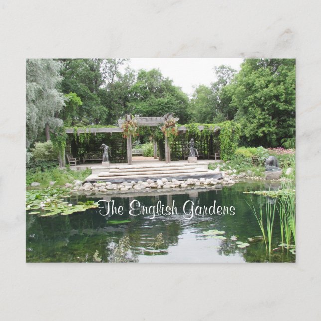 Carte postale du jardin anglais (Devant)
