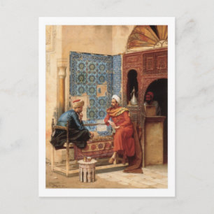 Carte postale du jeu d'échecs