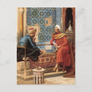 Carte postale du jeu d'échecs
