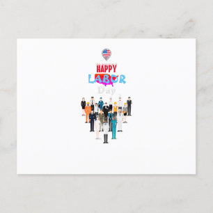 Carte postale du jour du travail