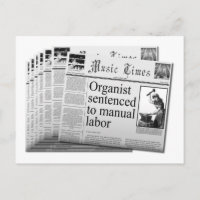 carte postale du journal fictif - orthographe amér