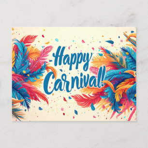 Carte postale du joyeux carnaval