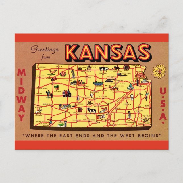 Carte postale du Kansas (Devant)