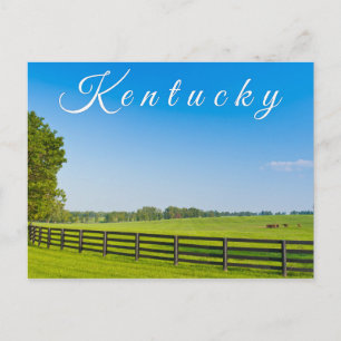 Carte postale du Kentucky. Paysage rural.