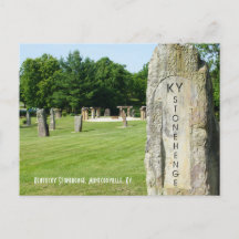 Carte postale du Kentucky Stonehenge