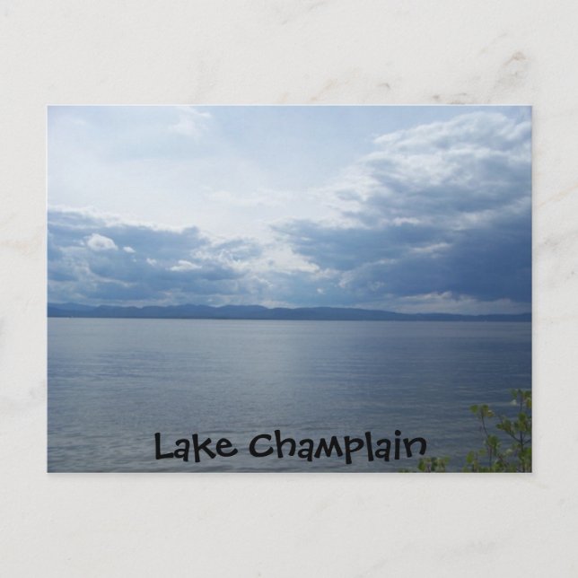 Carte postale du lac Champlain (Devant)