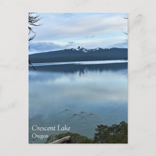 Carte postale du lac Crescent, Oregon (Devant)