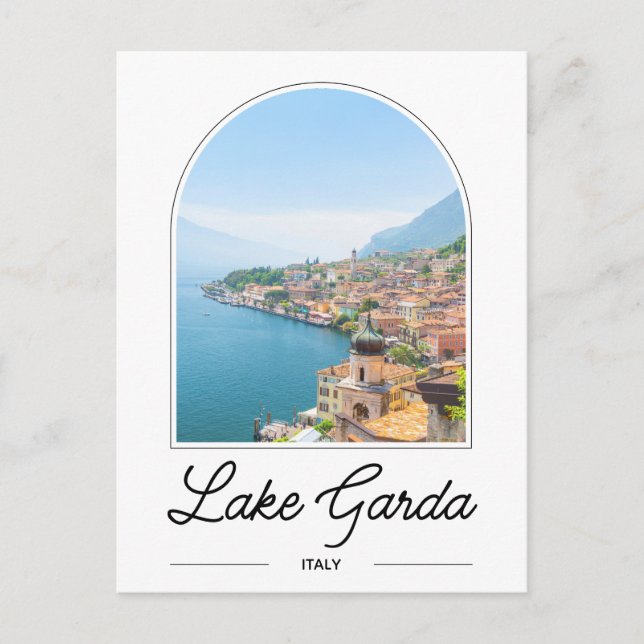 Carte postale du lac de Garde Italie (Devant)