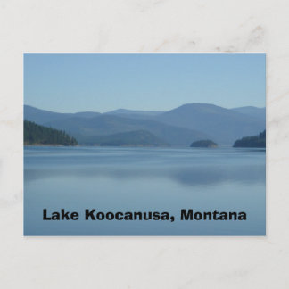 Carte postale du lac Koocanusa Montana