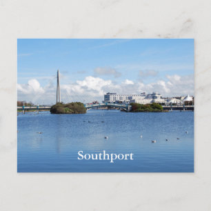 Carte postale du lac marin de Southport
