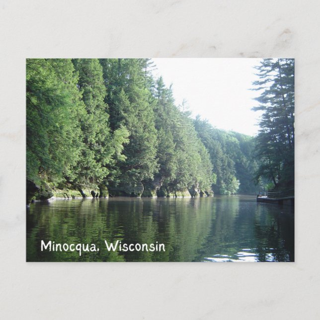 Carte postale du lac Minocqua Wisconsin (Devant)